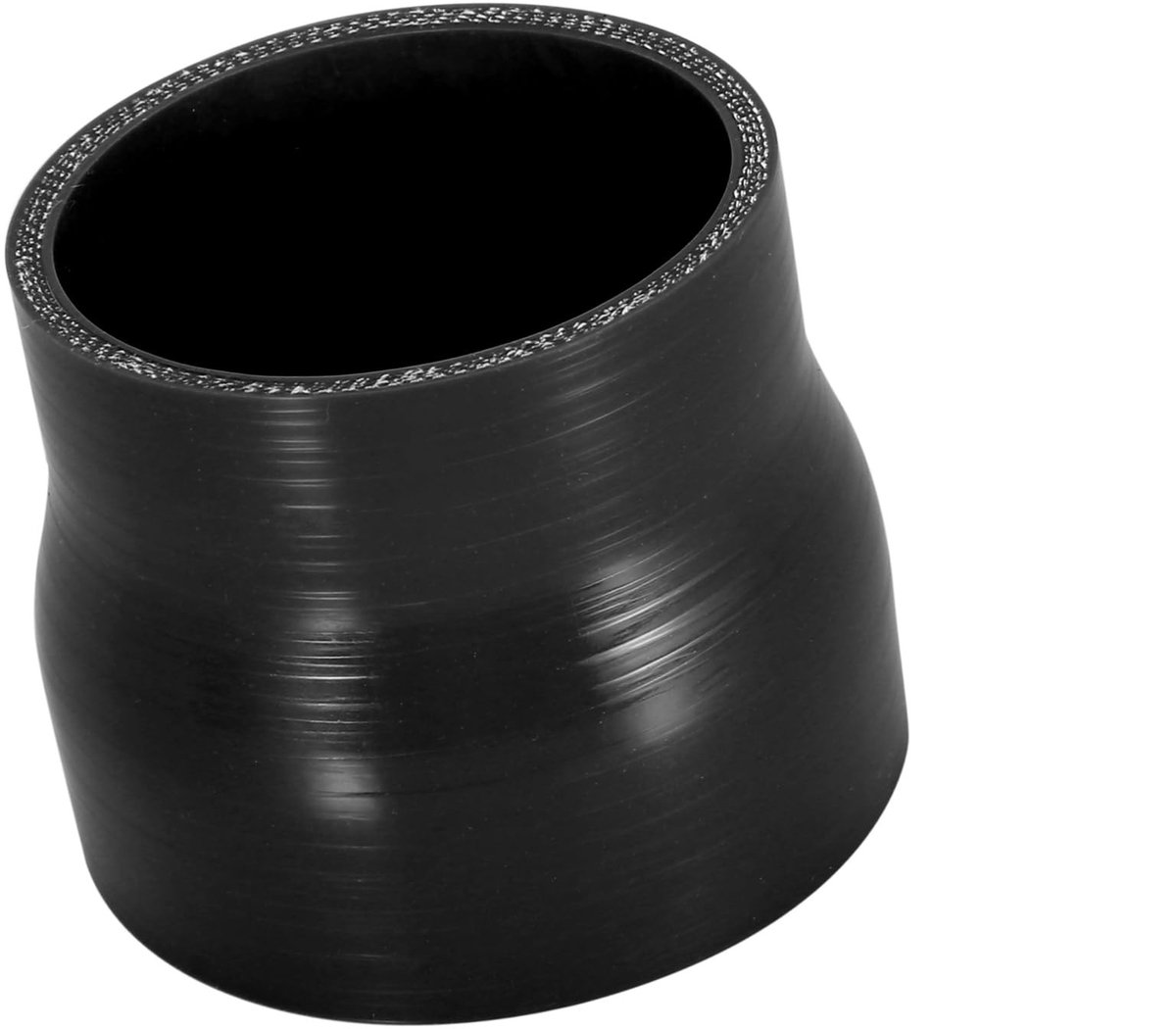 Dailygoods- Siliconen Slang - 76-89 mm Binnendiameter - Rechte Koppeling - Zwart - 5 mm Dikte - Verbeterde Debiet Prestaties - Koelslang