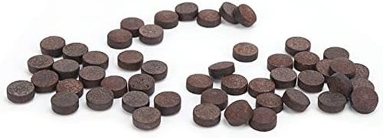 Biljartkeu Pomerans Set - Keu Tips - Biljart Spel - Hoge Dichtheid Leer - 50 Stuks - Bruin — afbeelding 3