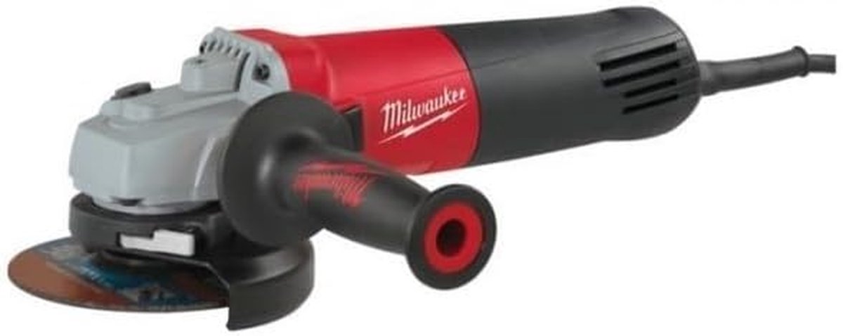 Haakse Slijper - Metaalslijper - Materiaal Bewerken - Stofbestendige Motor - 125 mm - Rood Zilver Zwart