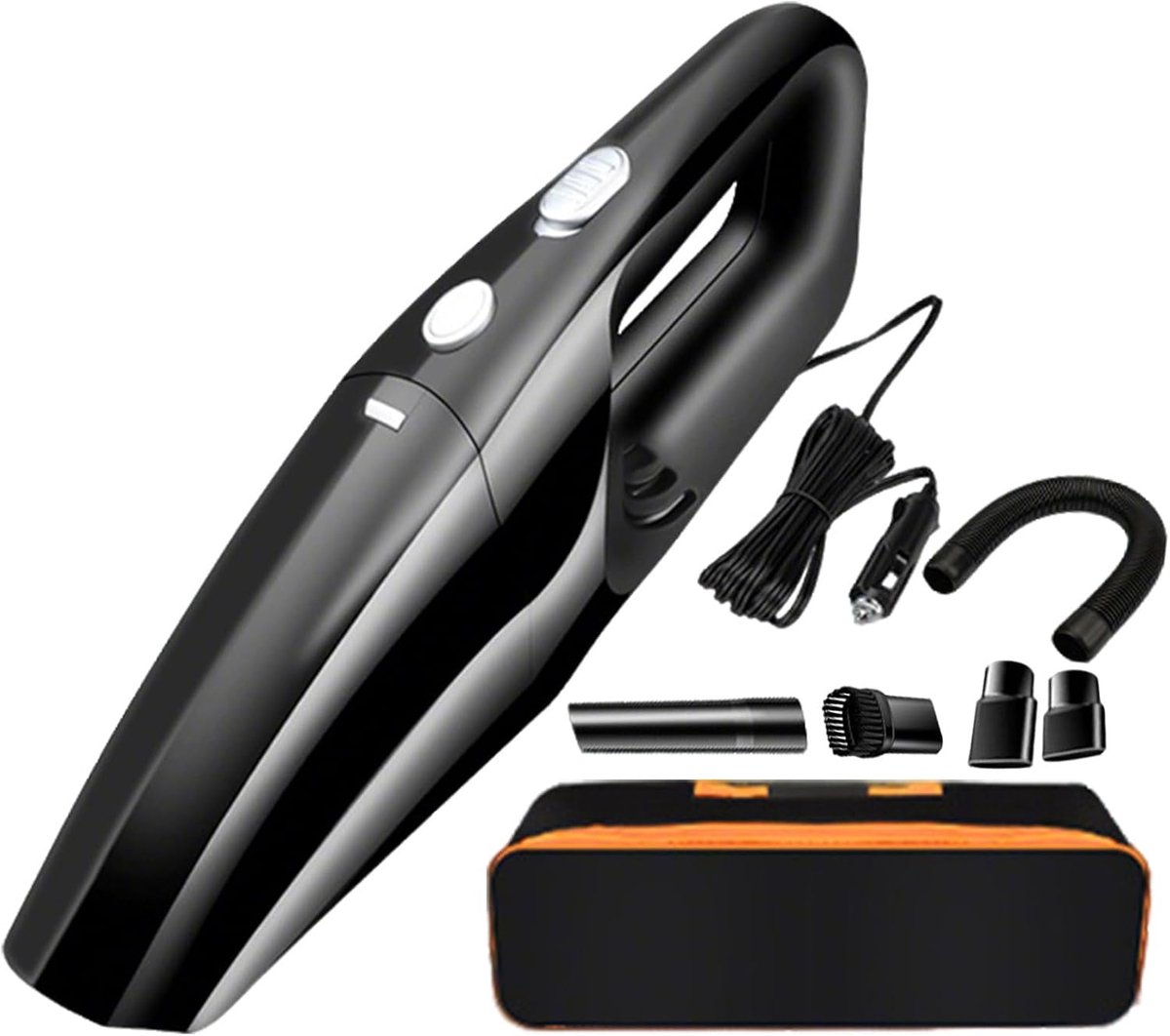 Draadloze Stofzuiger - Mini Auto Vac - Auto Interieur Reinigen - 9000PA Zuigkracht - 27.8cm Lengte - Zwart