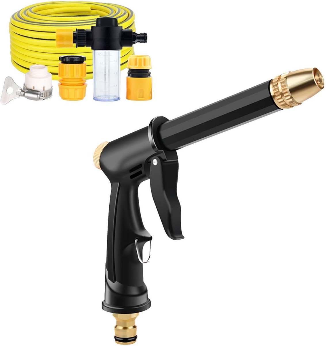 Hogedrukreiniger - Elektrische reiniger Sproeier - Auto en Huis Reinigen - 4 Sproeimodi - 25 x 23 x 13 cm