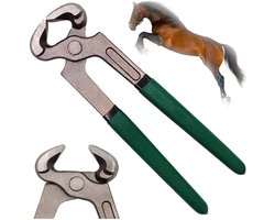 Hoefkrabber Hoefijzer - Paarden Tang - Hoef Verzorging - Ergonomisch Handvat - 20 cm - Zwart