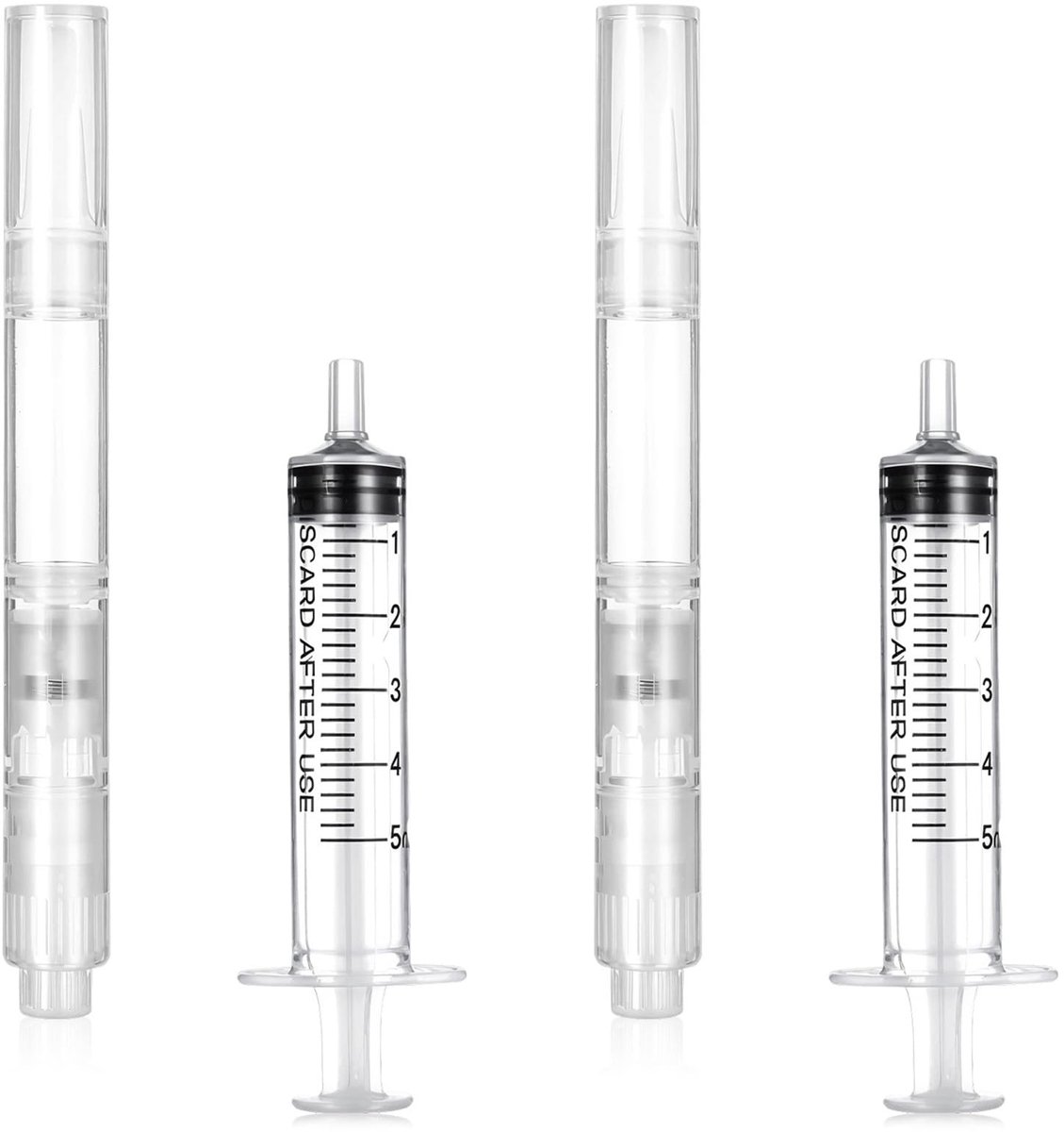 Dailygoods- Lakstiften Set - 4 x Navulbare Reparatiestiften - 2 x Penseelstiften - 2 x Verfspuiten - 3 ml - Kunststof Materiaal - Reparatiepen