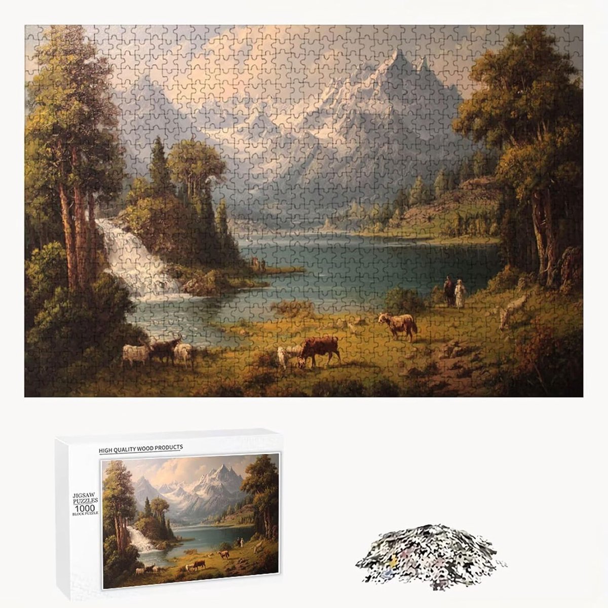 Houten Puzzel - Legpuzzel Volwassenen - Ontspanning Thuis - 4000 Stukjes - 147x105 cm - Natuurlijk