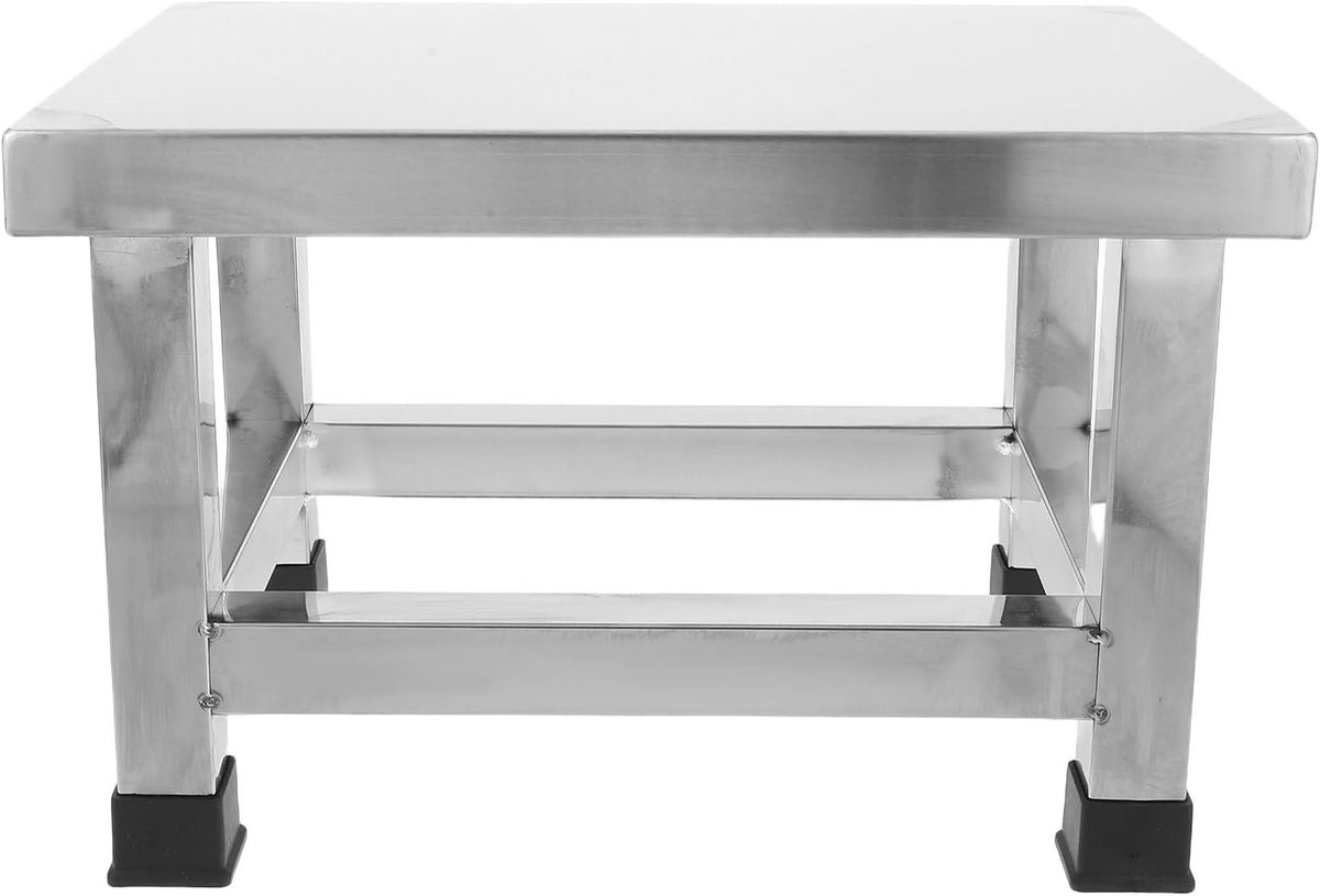 Douchekruk Compact - Badkamer Krukje - Veilig Zitten - Roestvrij Staal - 32.7 cm - Zilver