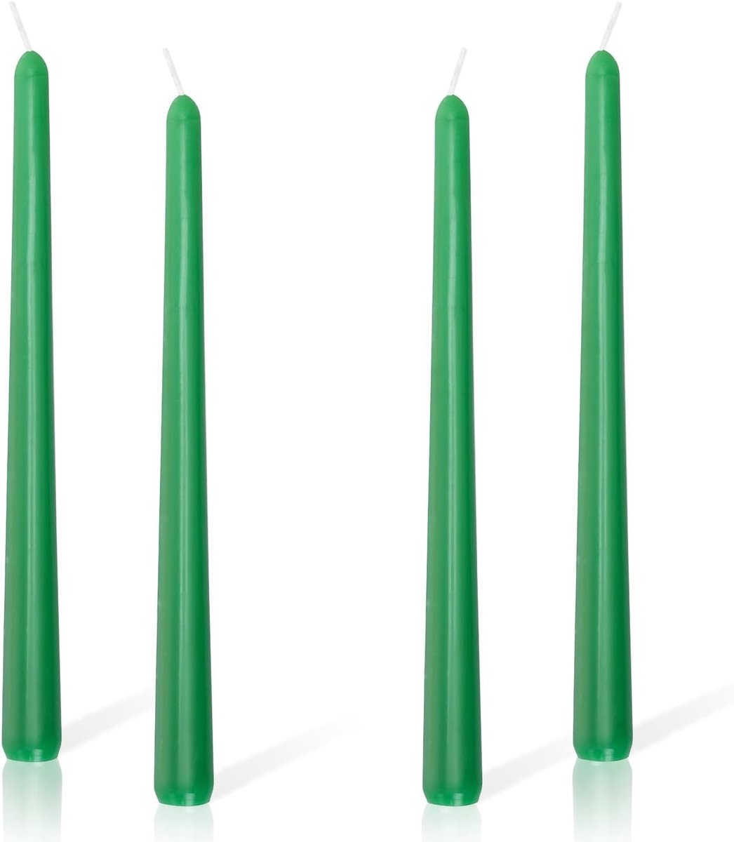 Taps toelopende Diner Kaarsen - Niet Druipend, Lang - Perfect voor Bruiloften, Halloween, Valentijnsdag, Kerstmis en Verjaardagen - 4 Pack