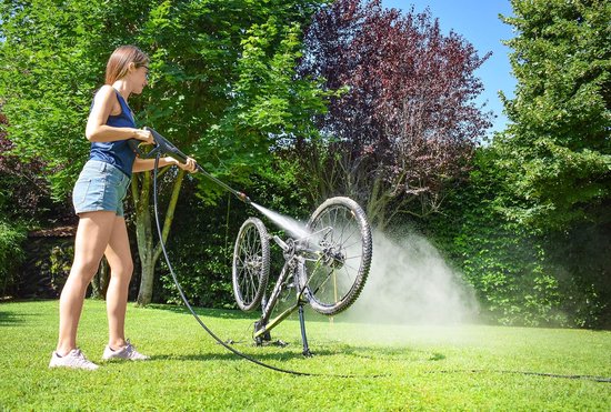 Hogedrukreiniger - Krachtige reiniger - Buitenkant reinigen - 160 bar druk - 510 liter per uur - Grijs — afbeelding 3