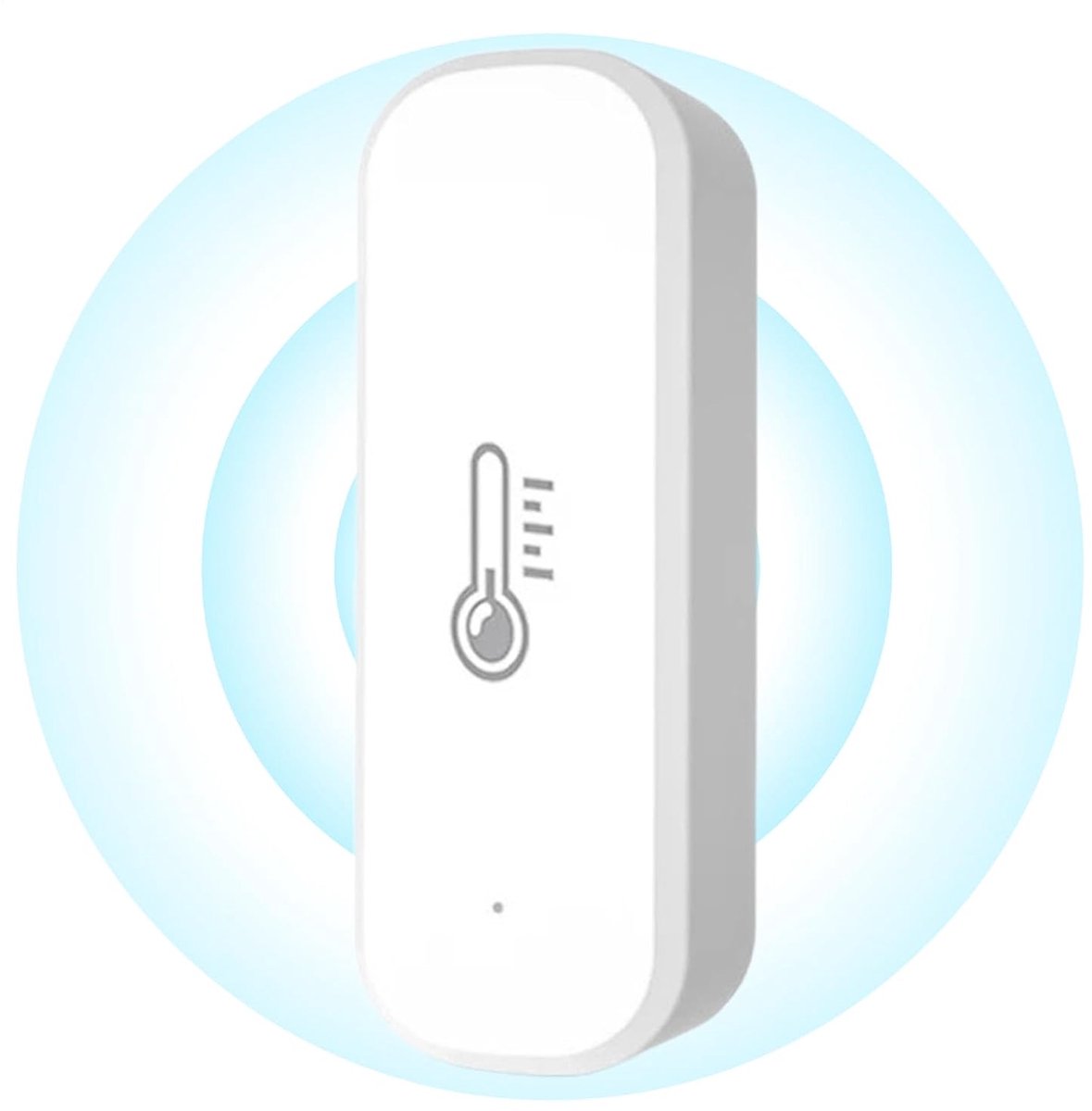 Vochtigheidssensor - Temperatuurmeter Monitor - Klimaatbeheersing Thuis - Draadloze Afstandsbediening - 10 cm - Wit