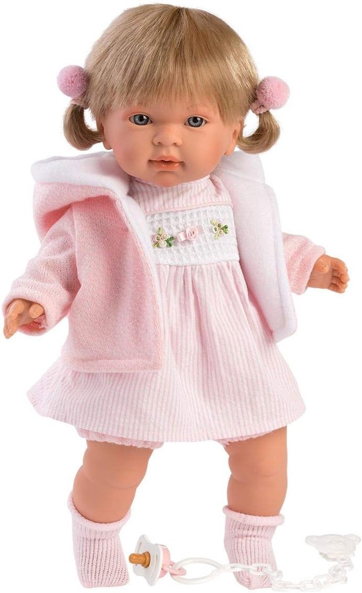 Handgemaakte Pop - Babypop Speelgoed - Kind Ontwikkeling - Zachte Buik - 42 cm - Multicolor