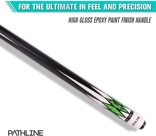 Biljart Keu - Pool Stick - Spel Verbeteren - Canadees Esdoornhout - 147 cm 20 oz - Groen — afbeelding 4