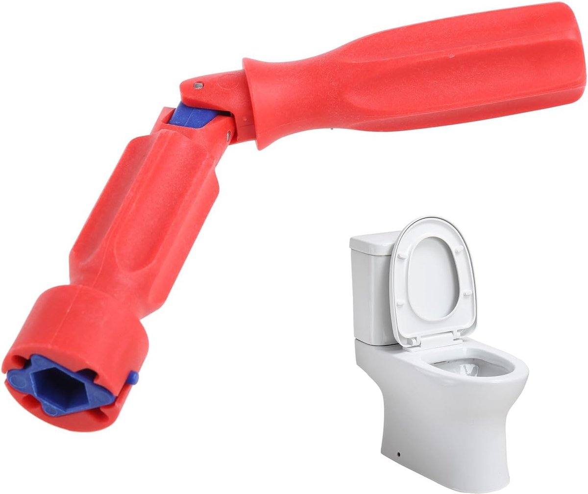 Toiletzitting Sleutel - Montage Gereedschap - Toilet Zitting Monteren - Universele Maten - 3 Maten - Rood