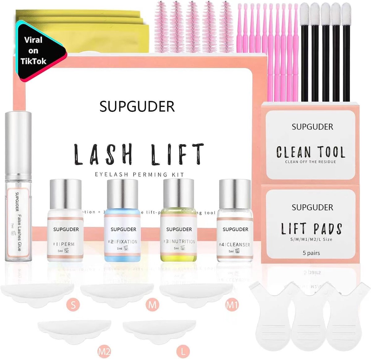 Wimperlift Kit - Wimperpermanent Tools - Salon Behandelingen - Professionele Set - 10-13 Behandelingen - Niet Gespecificeerd