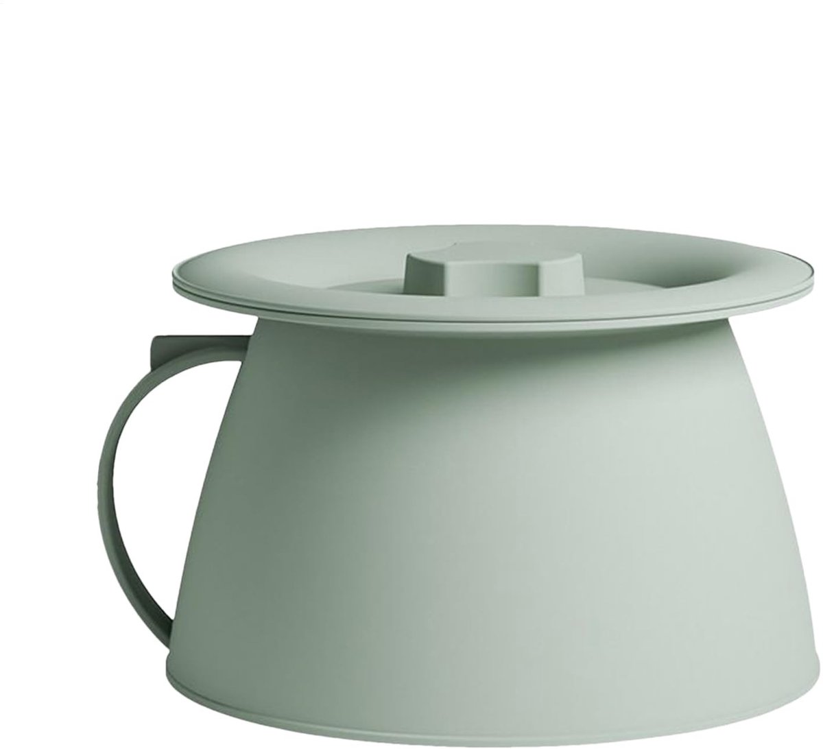 Dailygoods- Urinoir Draagbaar 1,5 l - Toiletemmer met Deksel - Handgreep - Voor Mannen/Vrouwen/Jongens/Meisjes - Comfortabel Ontwerp - Polypropyleen
