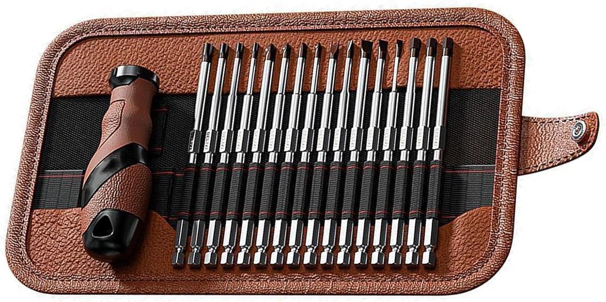 Schroevendraaierset - Verwisselbare bits - Reparaties uitvoeren - Ergonomisch ontwerp - 150 mm lengte - Standaard
