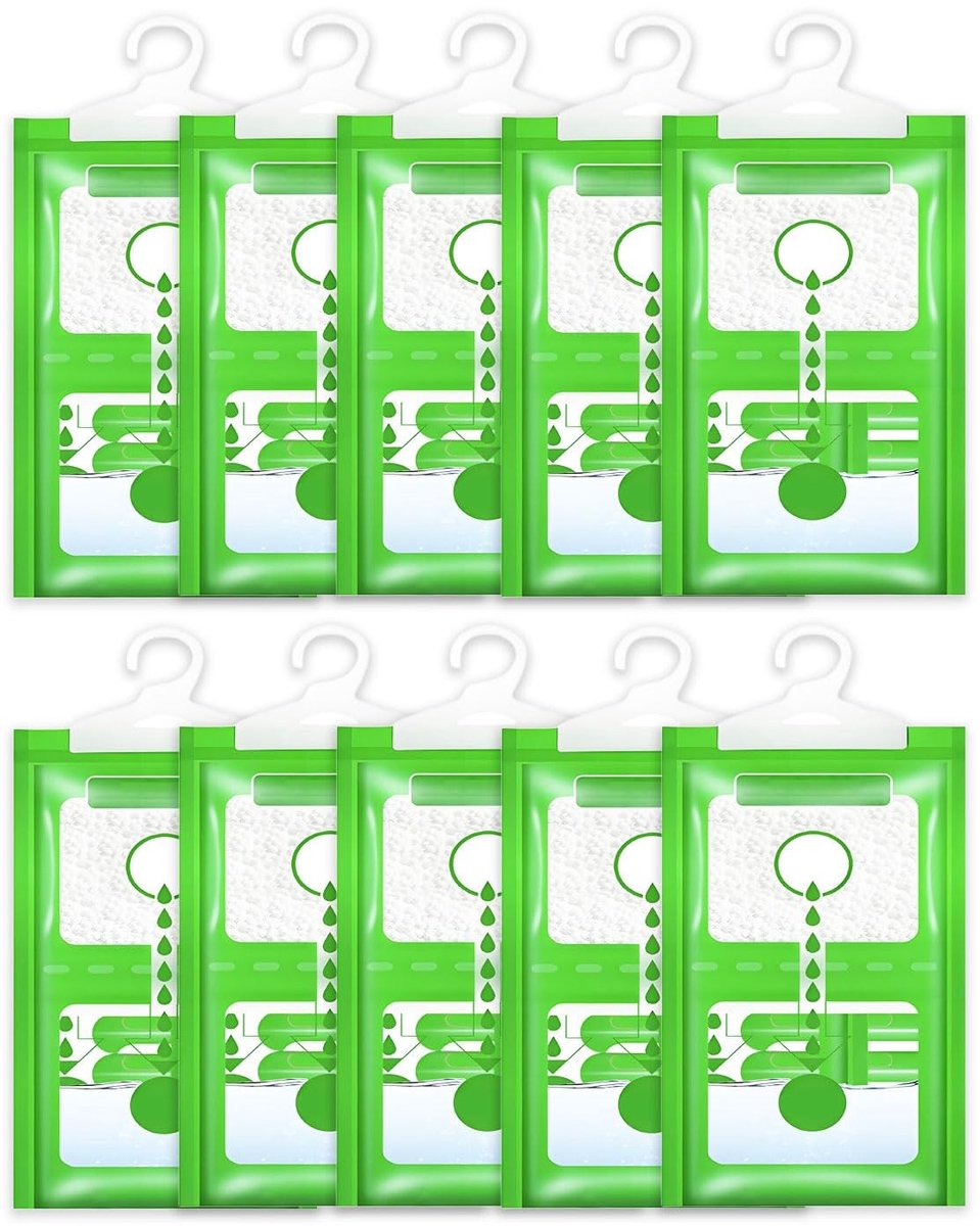 Dailygoods- Vochtigheidsabsorber 10 Pack - Kledingkast Ontvochtigingszakken - Vochtvanger