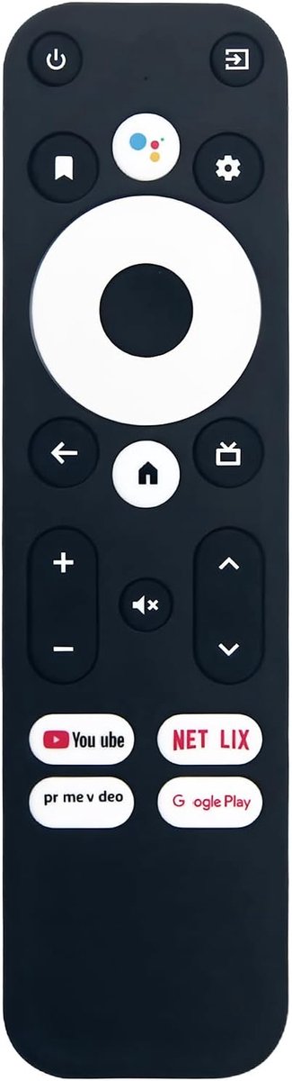 Afstandsbediening - Spraakbesturing - TV Bediening - Eenvoudige Koppeling - 17 cm - Zwart