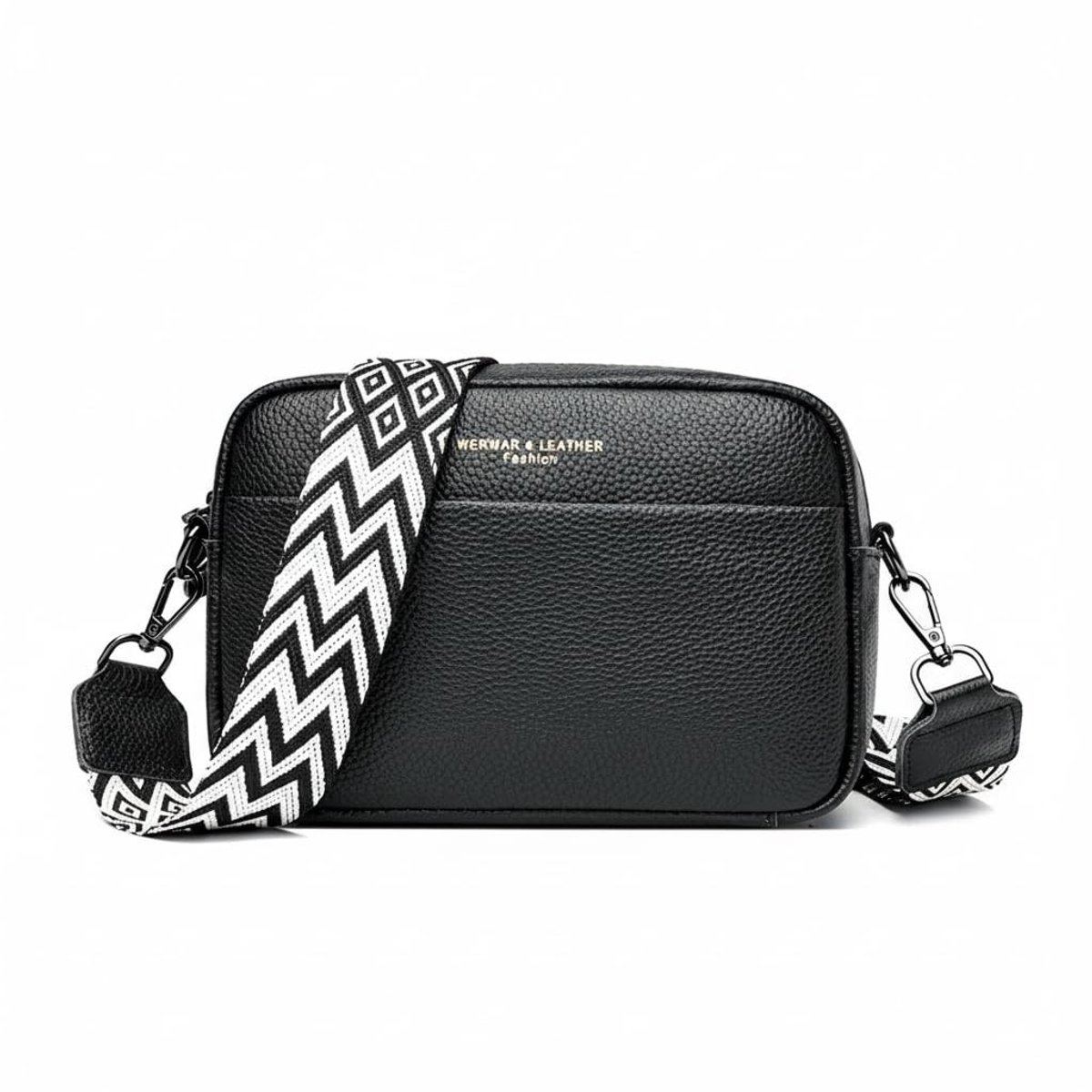 Dailygoods- Crossbody Bag Dames - Echt Leer - Verstelbare Riem - Lichtgewicht Tas - Modieuze Tas - Krasbestendig Materiaal - Schoudertas