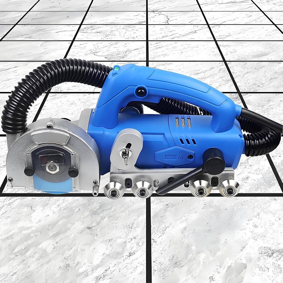 Voegen Reiniger - Tegelmachine - Voegen Uitslijpen - Krachtige 1200W Motor - 34 cm Lengte - Blauw