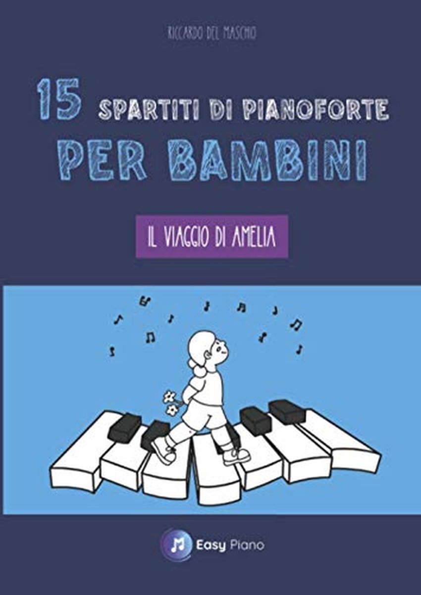 Muziekboek Kinderen - Pianoboek Verhaal - Pianoles Leren - Met Verhaal - 15 Stukken - Meerkleurig
