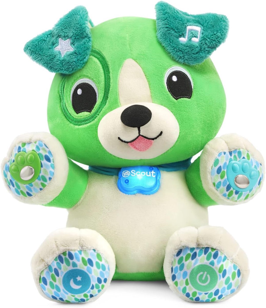 Interactieve Pluche Vriend - Knuffelmaatje Leren - Vroege Ontwikkeling Kind - Gepersonaliseerde Leerervaring - Vanaf 6 maanden - Blauw