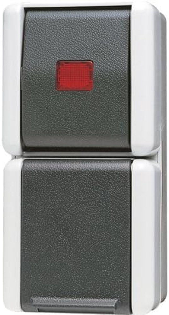 Stopcontact met Schakelaar - Wandcontactdoos - Veilig Stroom Gebruiken - Met Ingebouwde Tuimelschakelaar - 16 A 250 V - Wit
