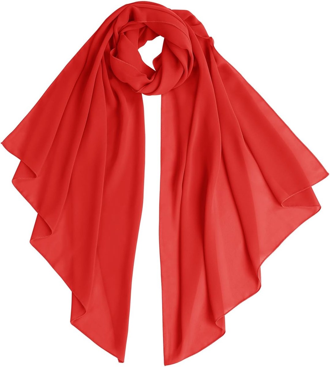 Dames Sjaal - Halsdoek Stola - Feestelijke Outfit - Lichtgewicht Materiaal - Zomer Collectie - Chiffon Zijde