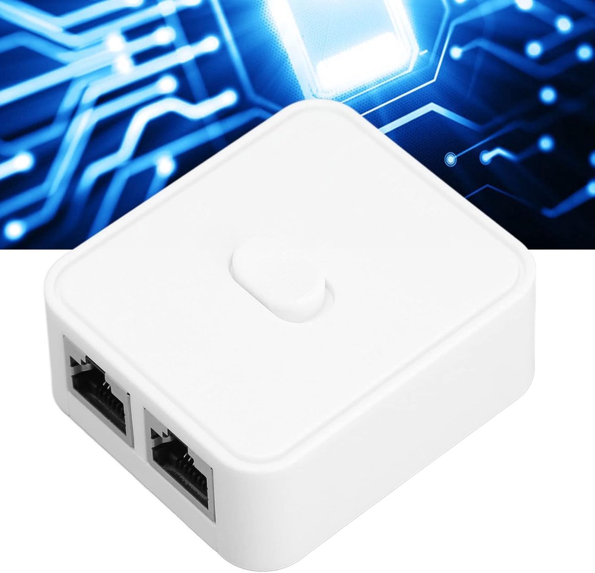 LAN Switch - Netwerk Splitter - Netwerk Uitbreiden - Gigabit Snelheid - 2 Poorten - Wit