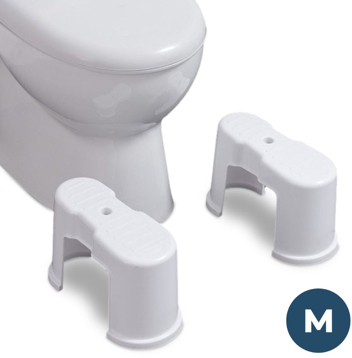 BUDDLEY Toiletkrukje - Makkelijk meenemen - WC Krukje Stapelbaar - WC Krukje Volwassenen - Toilet Krukje Peuter - WC Krukje voor de juiste houding - Opstapkrukje - Toiletsquat - Krukje Opstapje voor Kinderen