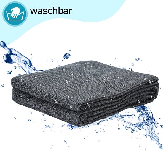 Dailygoods- Tenttapijt 100% HDPE - Multifunctioneel Buitenkleed - Campingtapijt met 13 Haringen - Wasbaar - Waterdoorlatend - Draagtas inbegrepen - Campingkleed van Dailygoods — afbeelding 5