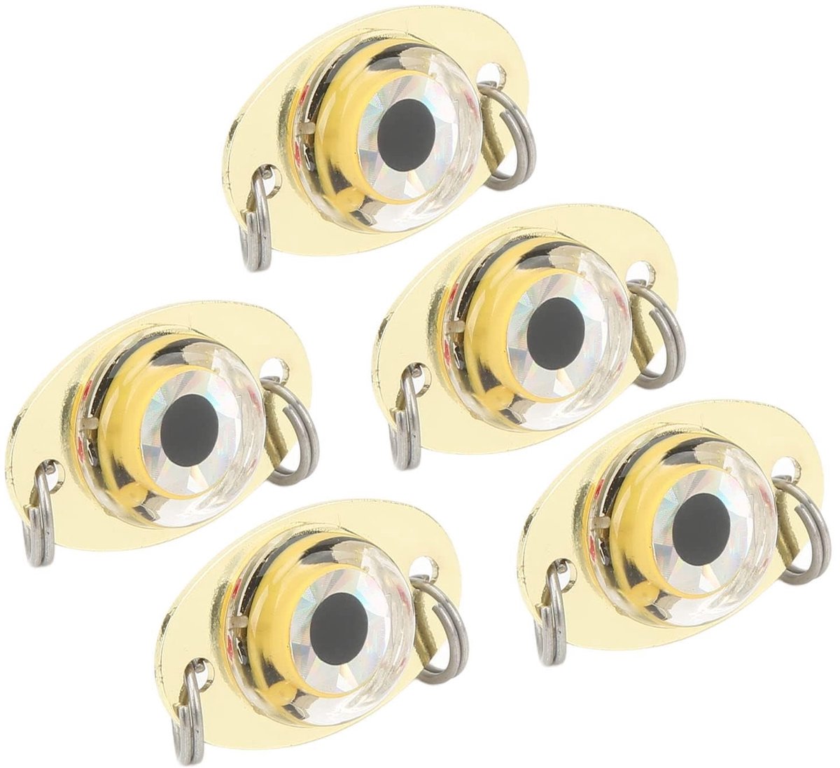 Dailygoods - Onderwater Elektronische Kunstaas Kit - LED Vislamp - Automatisch aan-uit - Witte verlichting - Zoutwater - Ideaal voor sportvissers - 5...