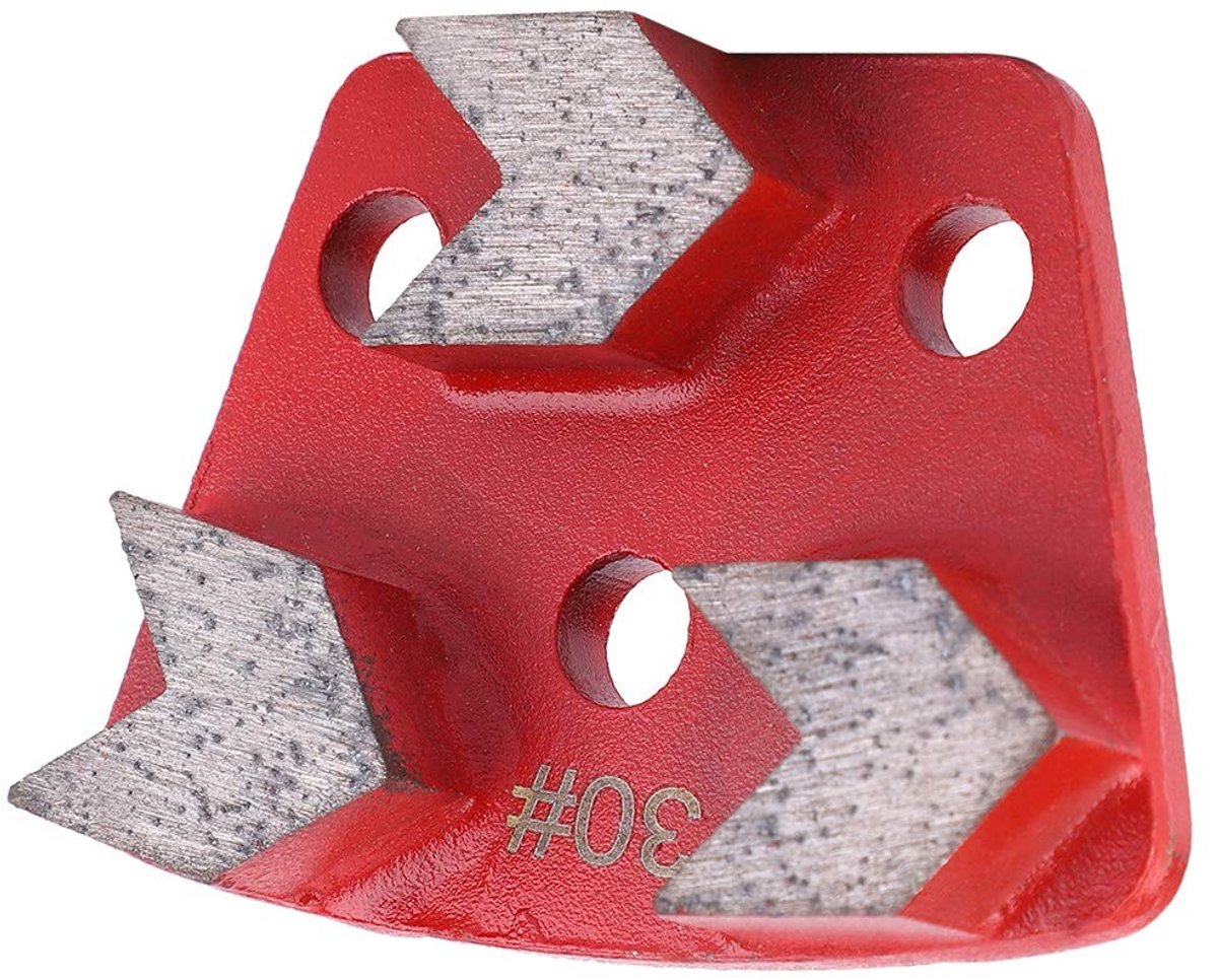 Dailygoods- Slijppad Trapezium - Slijpen Segment - Diamant Slijpen - 9x7x6 cm - 3 Stuks - Grit #30 - Slijpschijf
