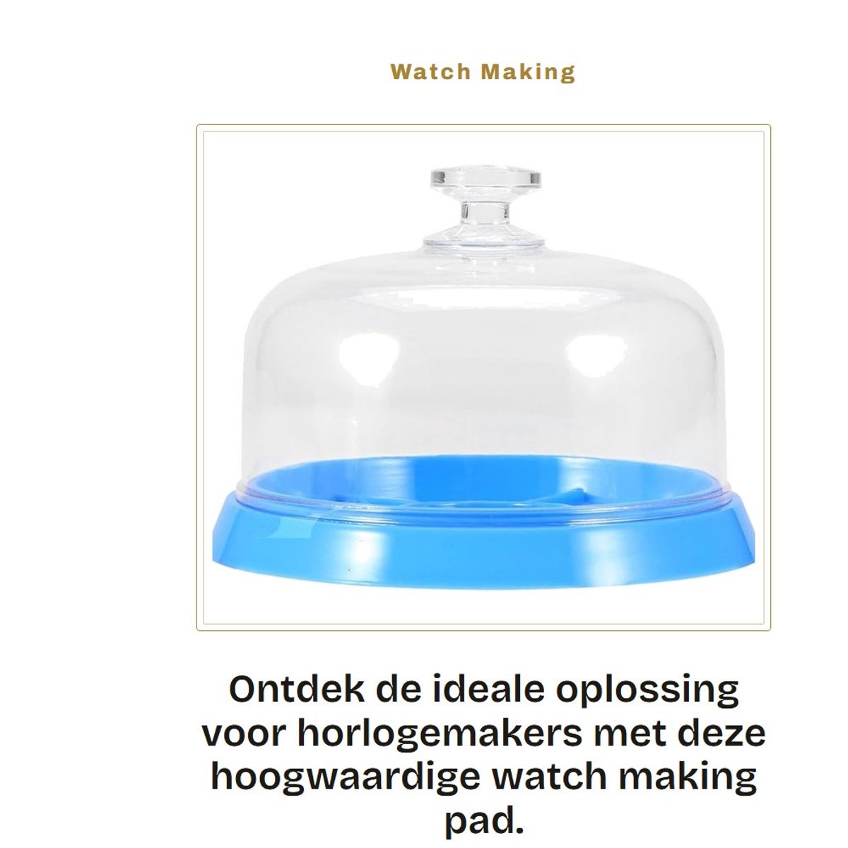 Dailygoods- Behuizing Stofdicht - Horloge Opbergdoos - 6 Compartimenten - Reparatie Accessoire - Duurzaam Kunststof - Draagbaar Formaat - Horlogeopbergdoos