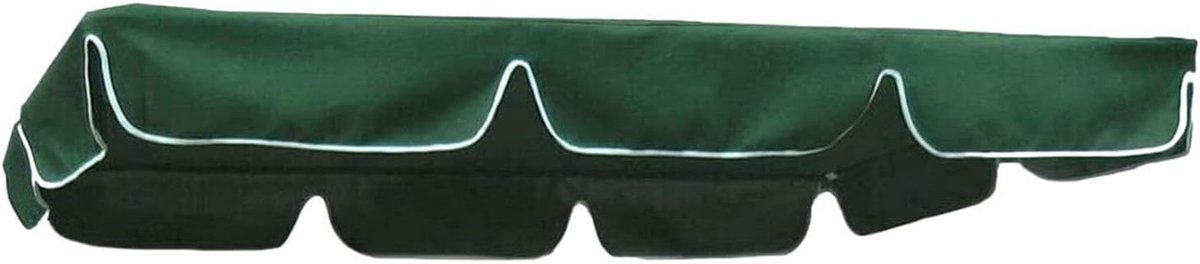 Vervangend schommeldak - Schommelbankhoes - Buiten ontspannen - Scheurbestendig polyester - 164 x 114 cm - Legergroen