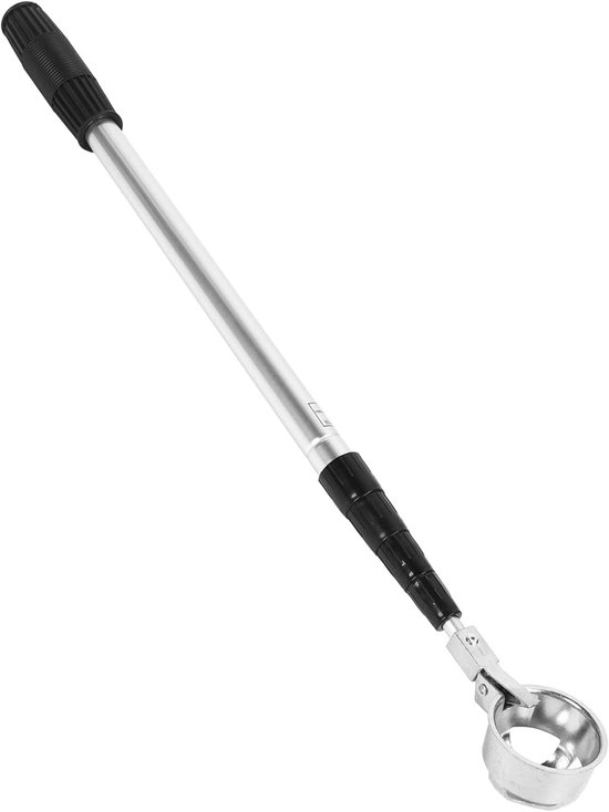Telescopische Bal Retriever - Ballengrijper - Golf Ballen Vinden - Verstelbare Lengte - 203 cm - Zilver — afbeelding 4