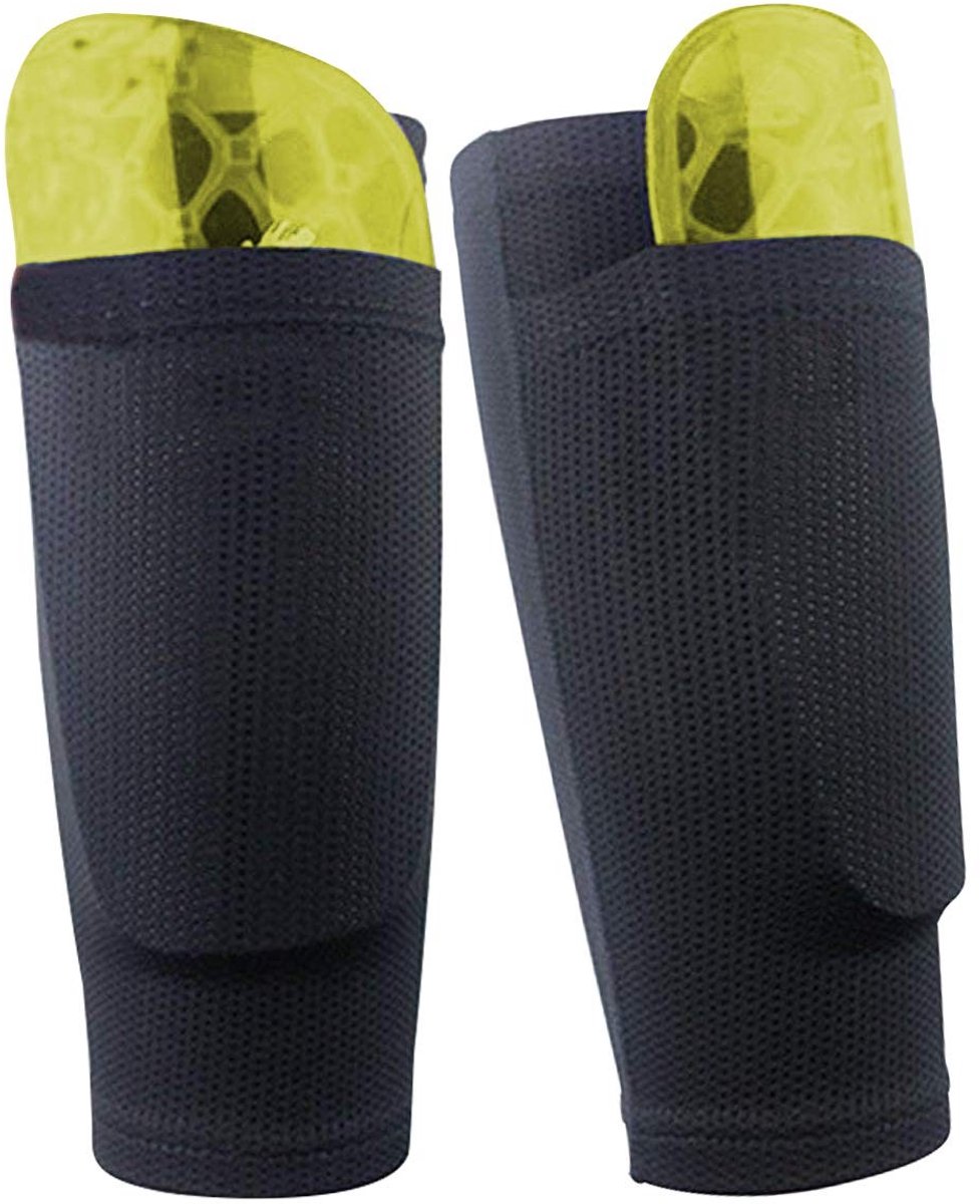 Dailygoods- Scheenbeschermers Dubbellaags - Voetbalsokken Kinderen/Tieners/Volwassenen - Ademend Nylon - Zweetabsorberend - Schokbestendig - Verhoogt Bloedsomloop - Scheenbeschermersokken