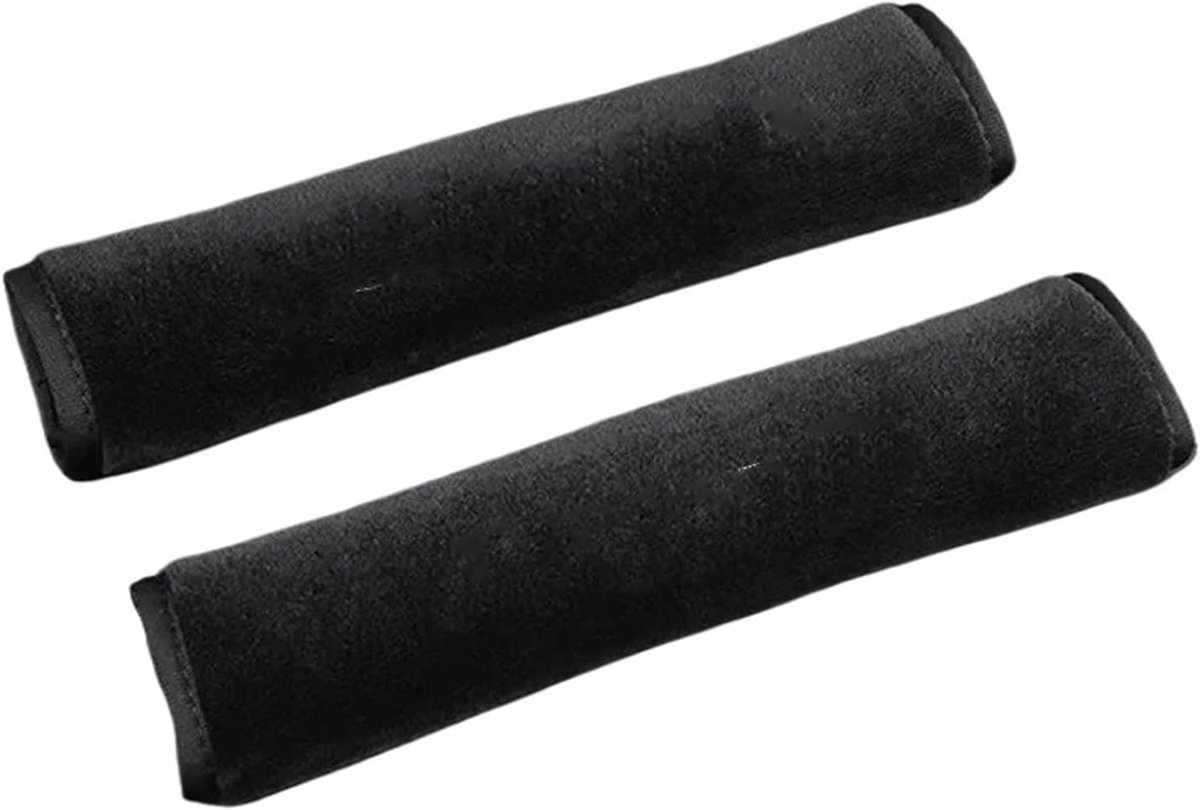 Gordelkussen Set - Schouderbeschermers - Comfortabel Rijden - Waterdichte Stof - 23 cm Lengte - Zwart