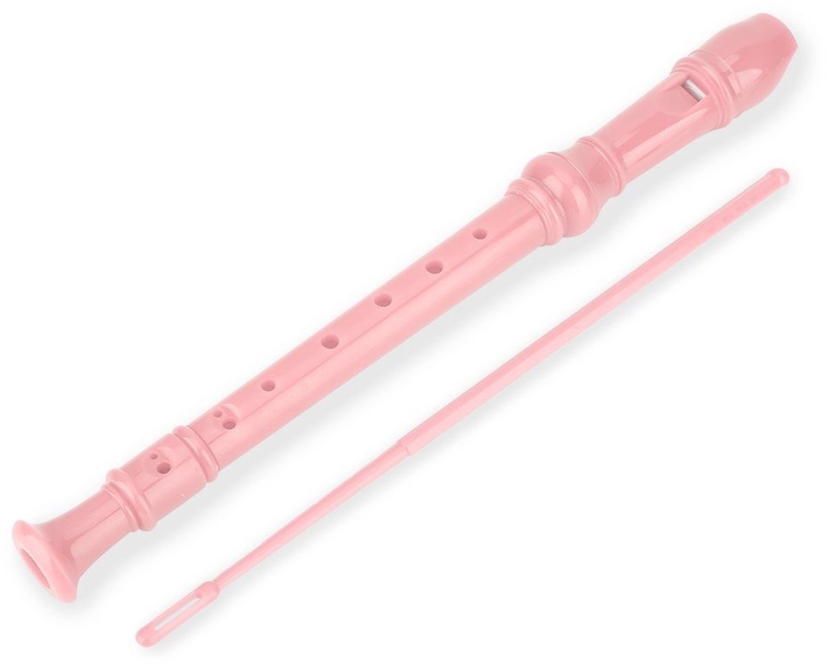 Dailygoods- Sopraanfluit 8 gaten - ABS-kunststof - Muziekinstrument voor kinderen - Reinigingsstang - Duurzaam - Afmetingen 32 x 3 cm - Fluit