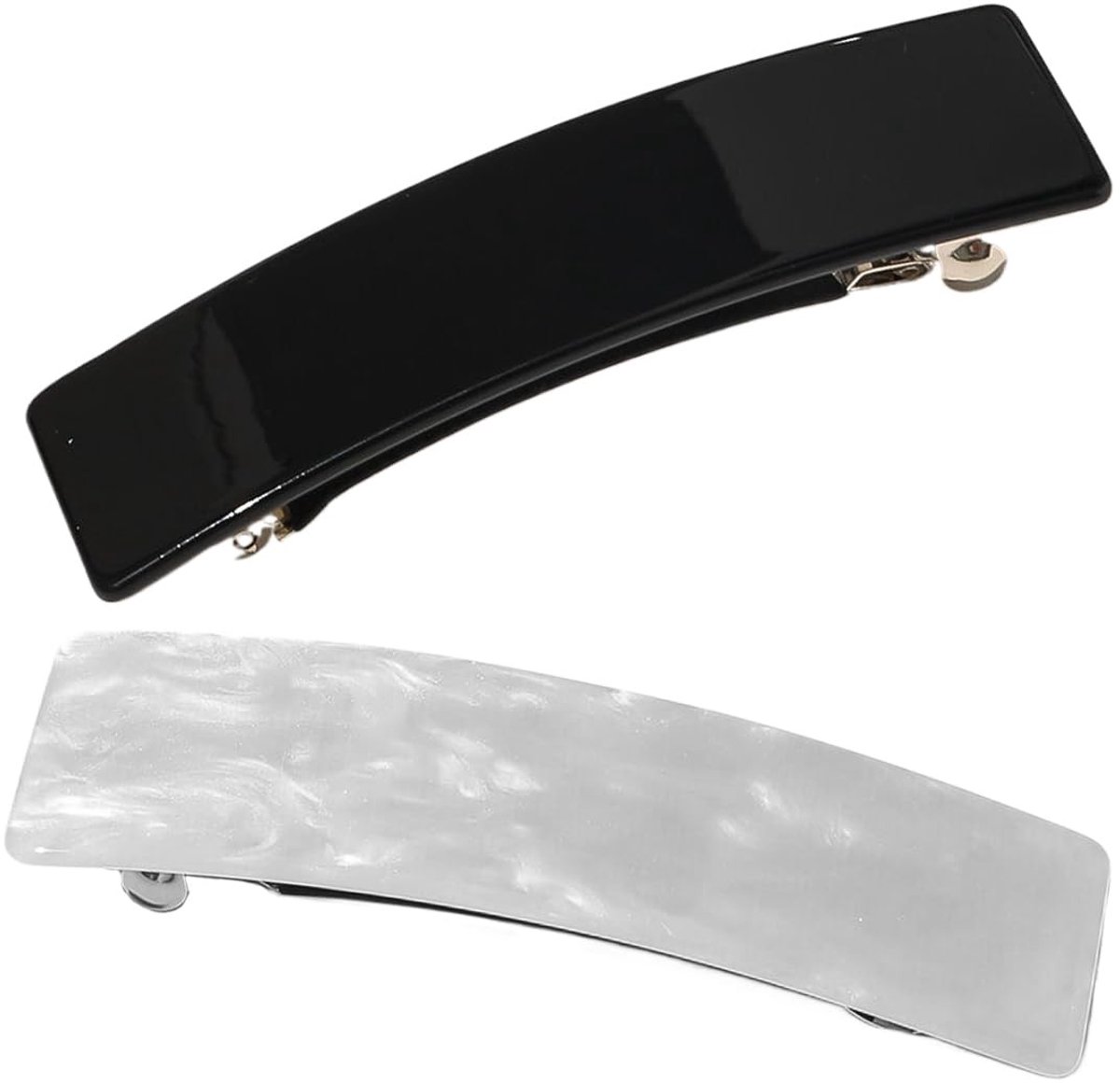 Dailygoods- Haarspeld 2 stuks - Franse Haaraccessoires - Dames Haarspelden - Lichtgewicht - Elegant Design - Hoogwaardig Acetaat - Haarclip
