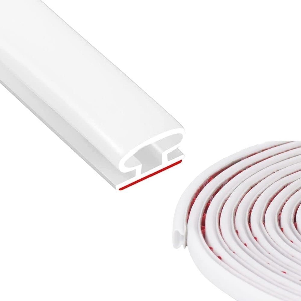 Dailygoods- Deurrubber 15M - Waterdicht - Zelfklevend - Geluiddicht - Isolatie - Geschikt voor 3-5.5mm opening - Weerstrip