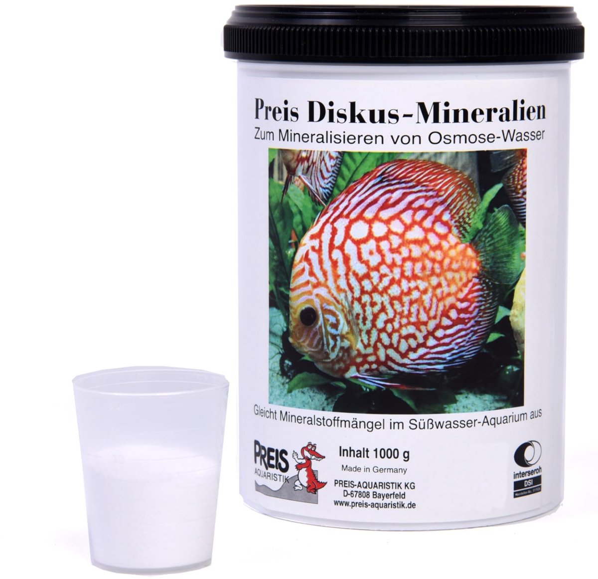 Dailygoods- Mineralen 1000g - Discus-Mineralen - Waterbehandeling - Zeewater/Zweetwater - Gezonde Vissen - Stabiliteit Aquarium - Aquariumadditief