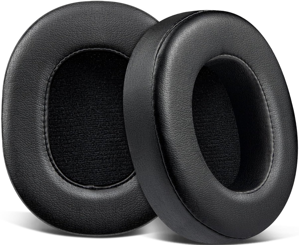 Dailygoods - SOULWIT Vervangende oorkussens voor Mpow H7 Bluetooth-hoofdtelefoons, earpads cushions met zacht proteïneleer en hoogwaardig traagschuim