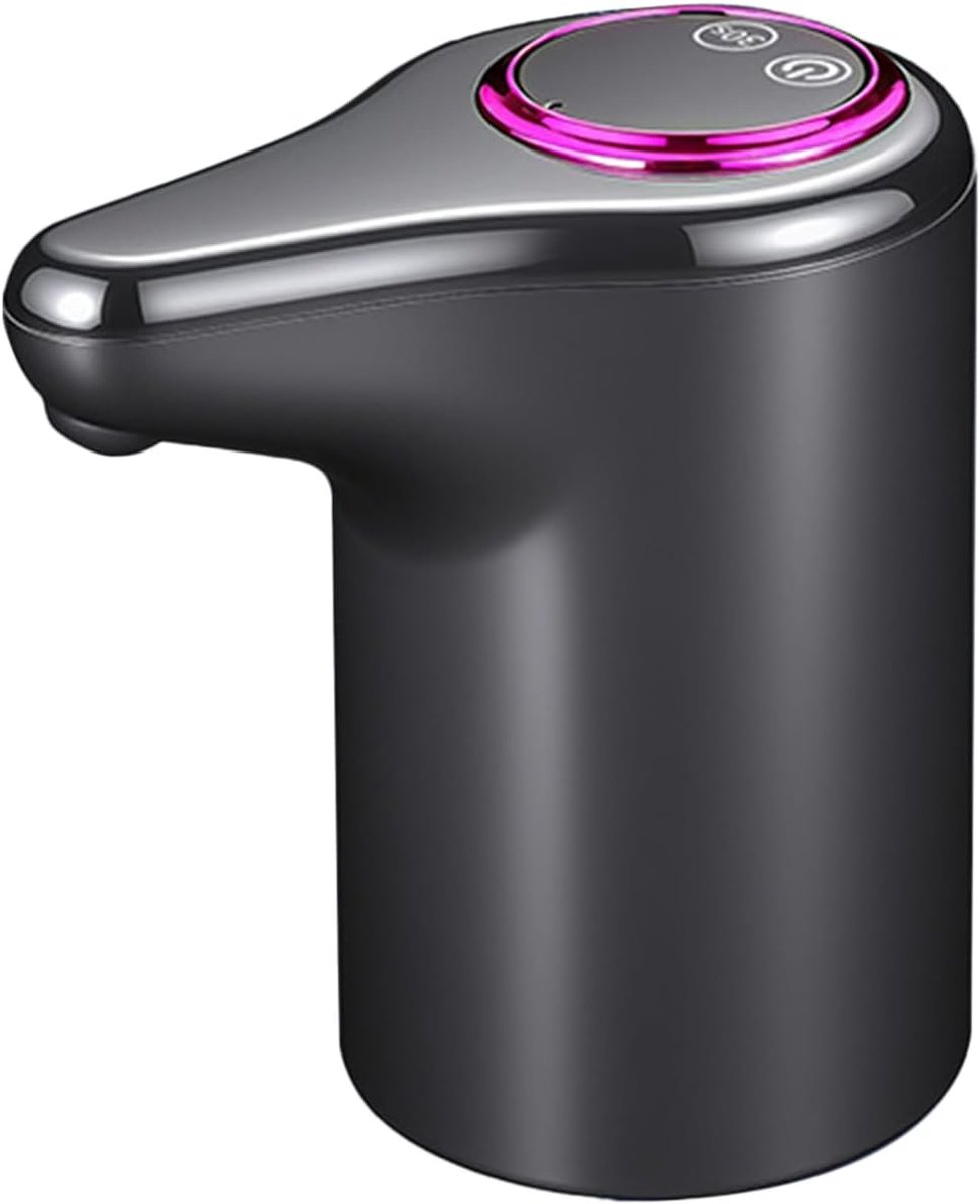 Elektrische Waterpomp - Flessenpomp USB - Water Tappen - LCD Display - 7x12x7 cm - Grijs