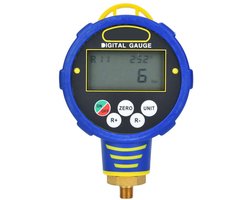 Digitale Manometer - Koelmiddelmeter Vacuümmeter - Koelsysteem Controleren - Geïntegreerde Koudemiddel Database - 1/8 NPT Interface - Zwart