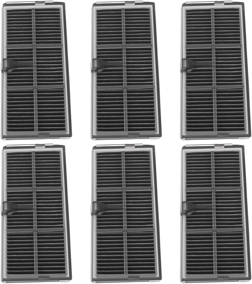 Dailygoods- HEPA-filter 6 Stuks - Compatibel met Dreame X40 Ultra/L10s Pro Ultra - Verbeterd Vuilfilter - Eenvoudige Vervanging - 93 x 43 x 15 mm - Regelmatige Vervangingsgarantie - Stofzuigerfilter