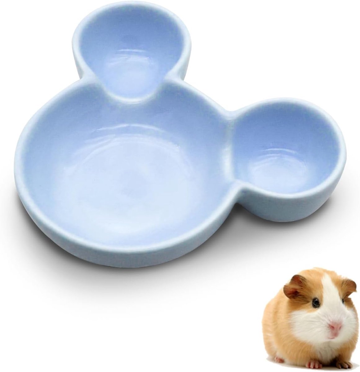 schattige keramische hamsterbak, cavia's, voederbak voor egel, knaagdieren (paars)