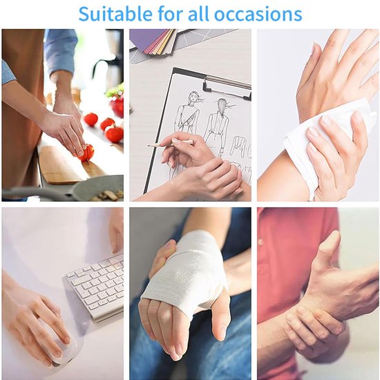 Hand- en polsspalk, artritis duimspalk, duimorthese voor rechter- en linkerhand, tendinitis, carpaal tunnel en verstuiking, dames en heren, ademend, licht — afbeelding 4