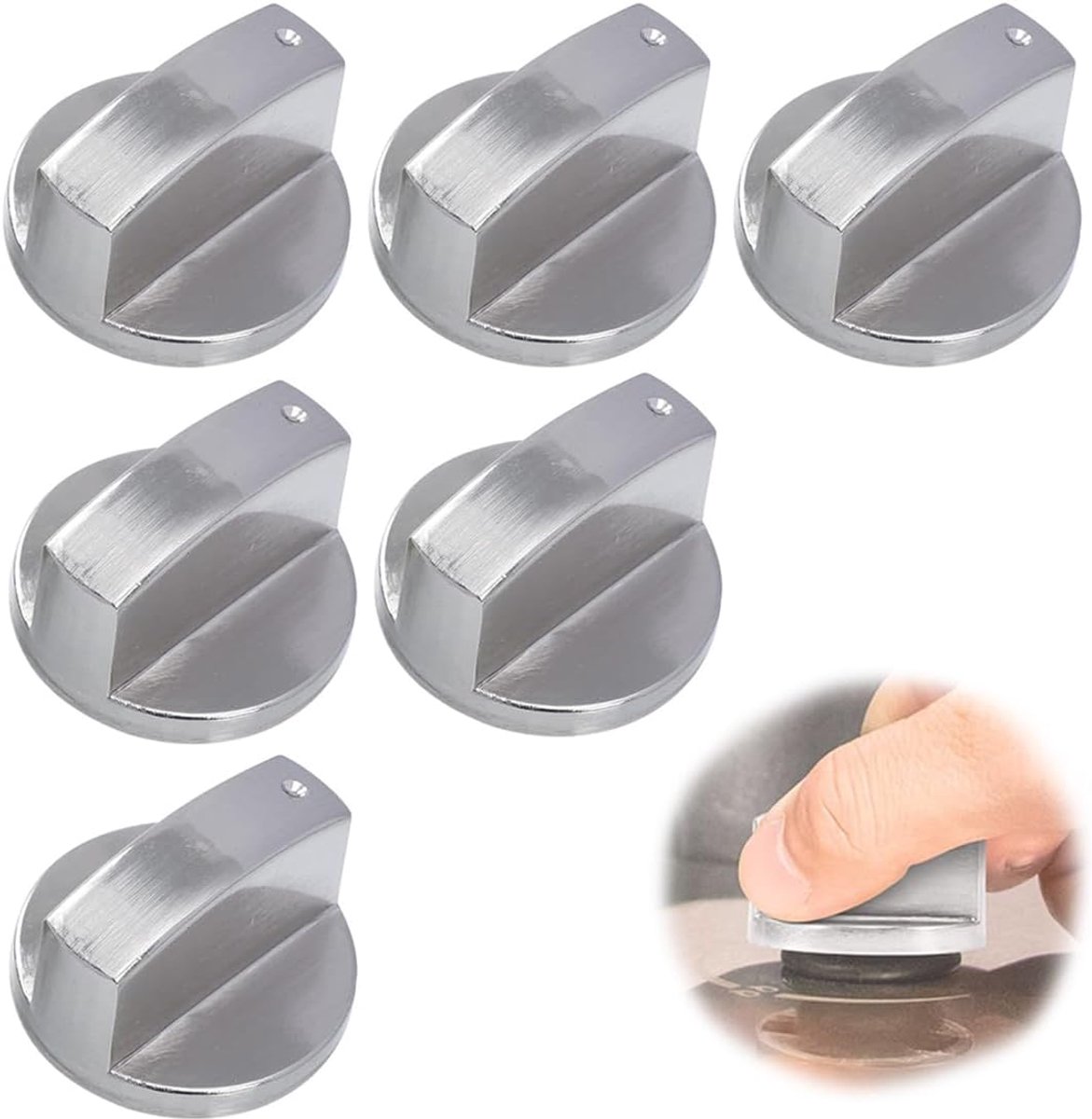 Knoppen, 6 mm knoppen voor de keuken, knoppen voor oven, gasfornuis, gasfornuis, gasfornuis