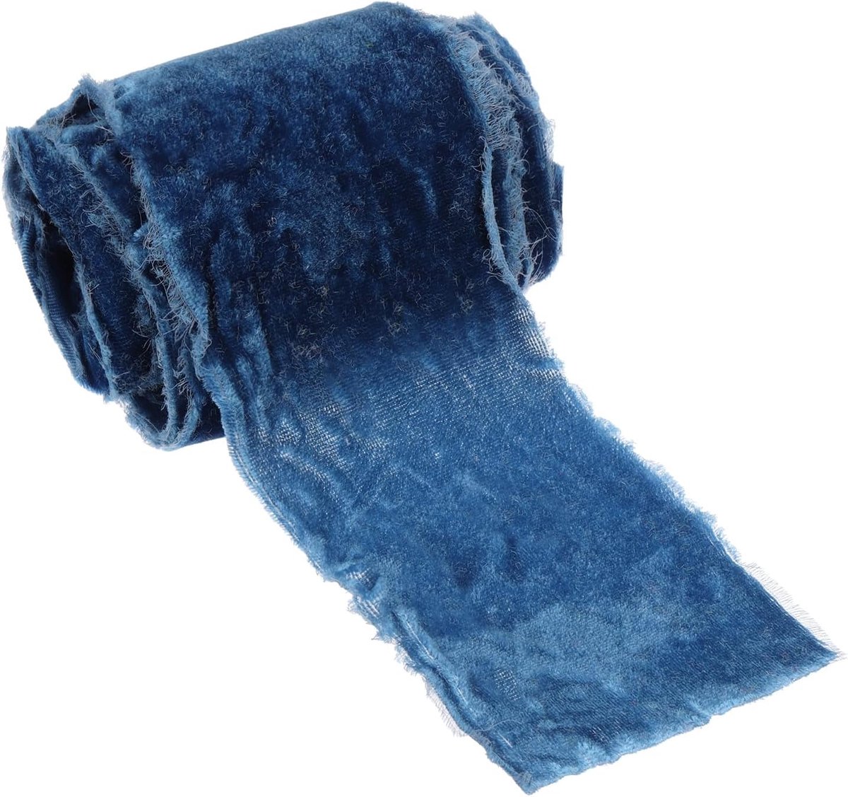 Blauw fluwelen lint, 7,6 cm x 9,6 m, gebruikt fluwelen lint voor geschenkverpakkingen, kransen, boeketten, bruiloftsdecoratie | Gebruikt, geschenkverpakking, voor kransen, boeketten, bruiloftsdecoratie