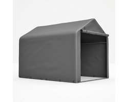 Fietsenstalling - Fietstent - Fietsgarage - Tuinberging - Waterdicht - Weerbestendig - Roldeur - PE - Buiten - 160x220x165 cm - Opslag - Grijs