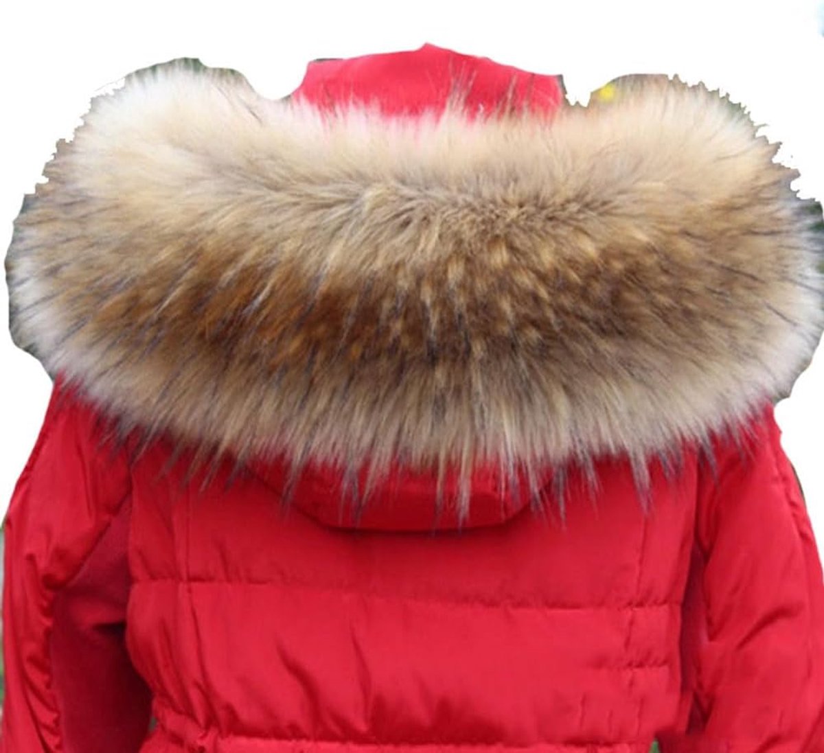 kraag zacht pluizig imitatiebont kraag voor capuchon winter warme bontkraag dames bontsjaal kunstbont kraag elegante bontkraag voor winterjas capuchon wit 70 cm
